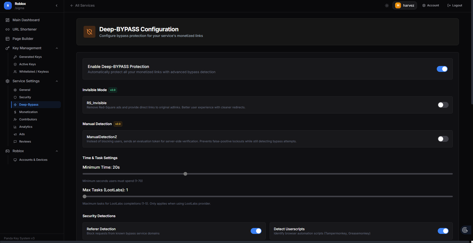 Deep Bypass configuration