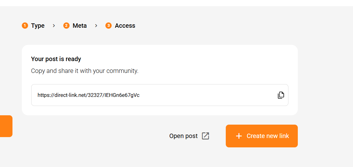 Paste the destination into the Linkvertise link