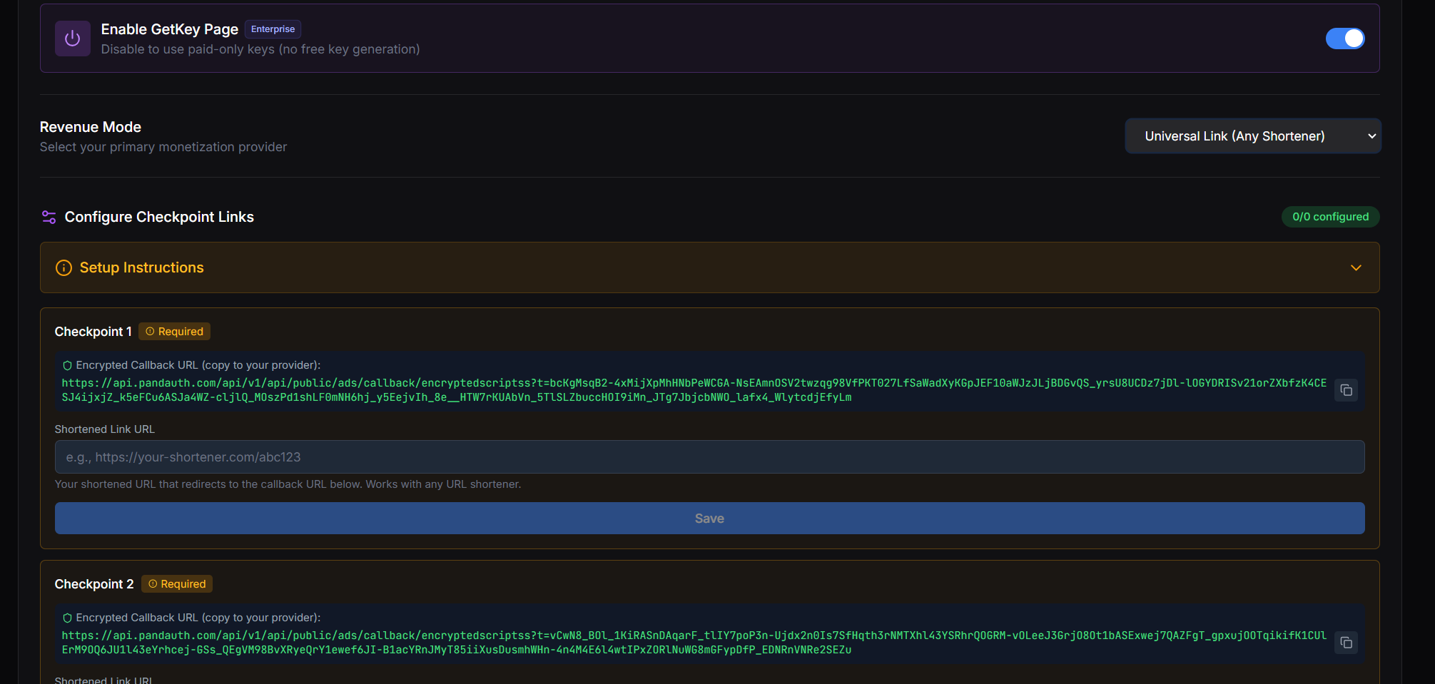 Universal Link configuration in Panda Auth